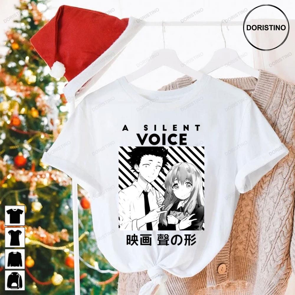 Black White Ishida Shouya And Nishimiya Shouko A Silent Voice Limited Edition T-shirts